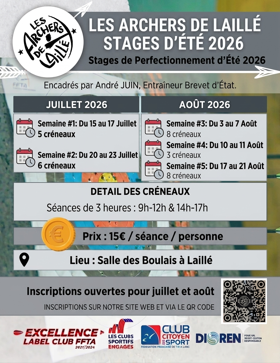 Stages de perfectionnement | Juillet & Août 2026
